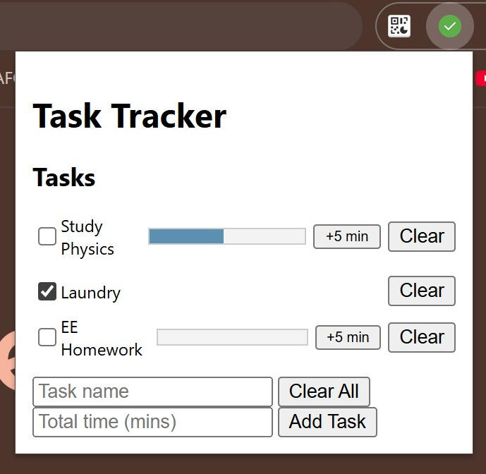 Task Tracker Window
